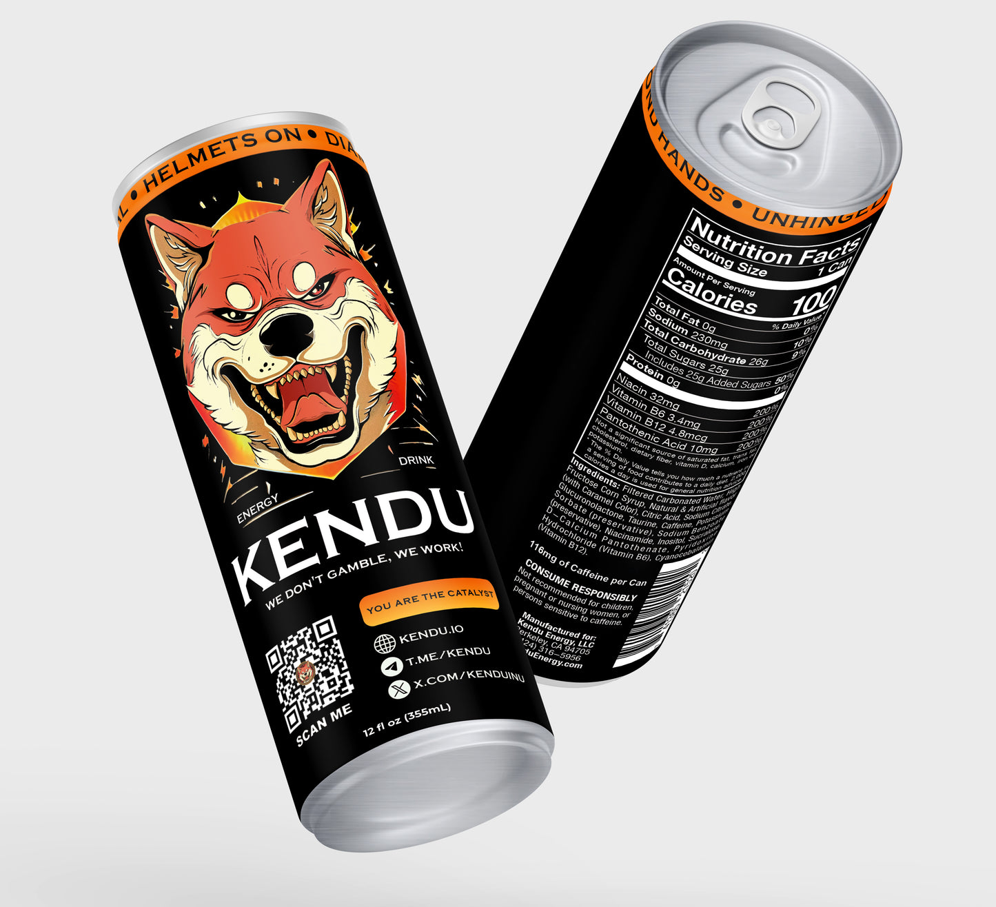 4-Pack Kendu Energy Drinks in Limited Edition Box (Ships to USA)