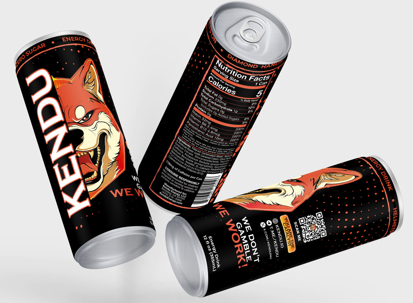 4-Pack Kendu Energy Drinks in Limited Edition Box (Ships to USA)